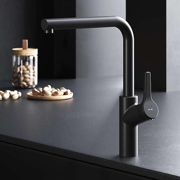 AM.PM Mitigeur de cuisine avec bec rotatif – Noir mat FXB05022 X | Joy S