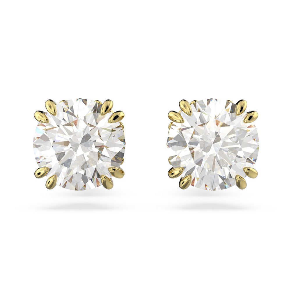 Clous d'oreilles Swarovski Constella dorés