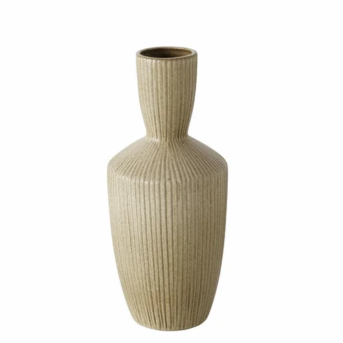 Vase en céramique beige mate Oasis - Ø 13 x H 30 cm