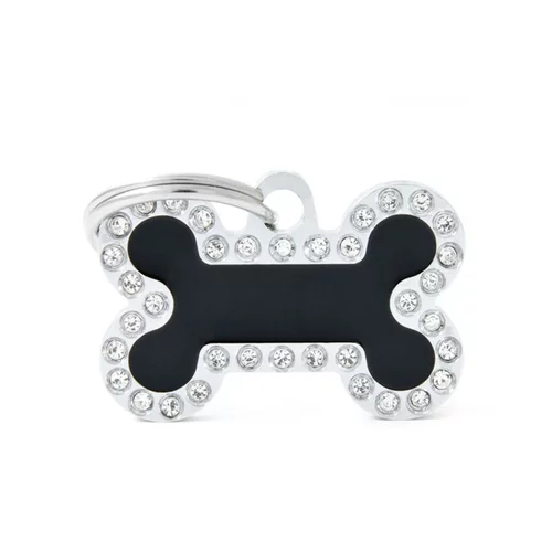 Médaille glam petit os noir