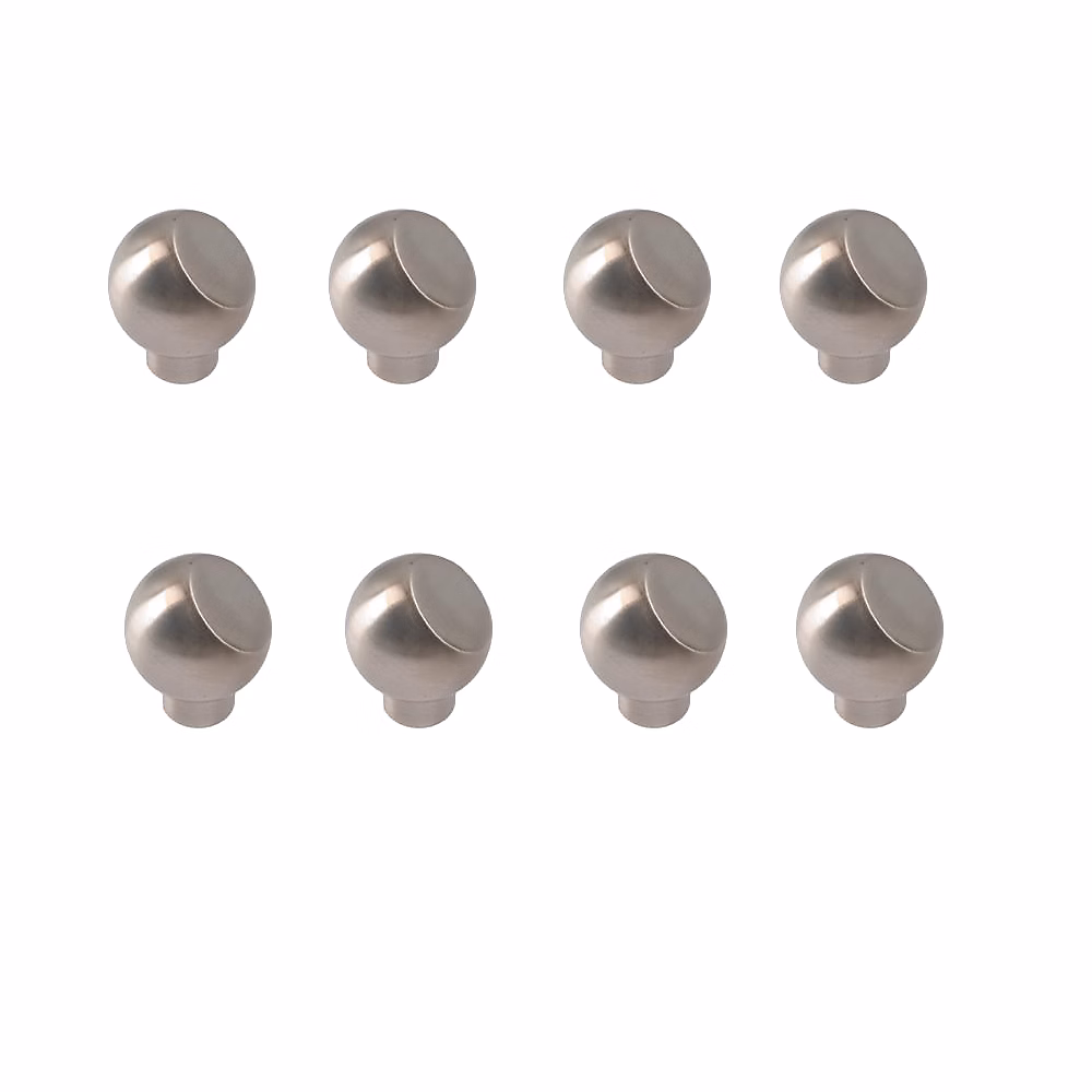 8 Un. poignées de meuble en nickel brossé – diamètre 20MM