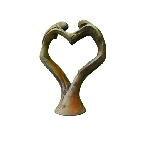 Statue en pierre reconstituée Tristan & Yseult - 38 x 75 x 102 cm