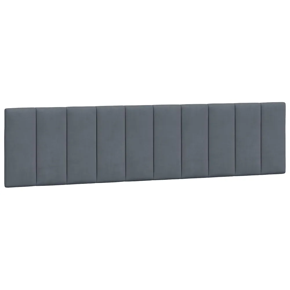 Coussin de tête de lit Hanko gris foncé 200 cm velours vidaXL – Réf. VLKFYETDX1977810139