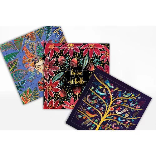 Carte puzzle avec enveloppe