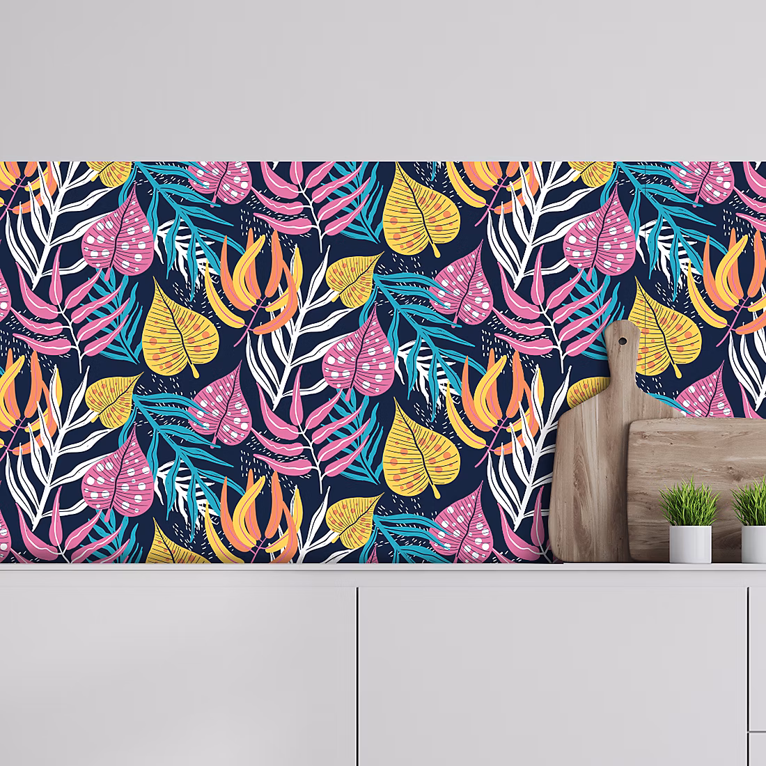 Crédence adhésive tropical 50 × 200 cm