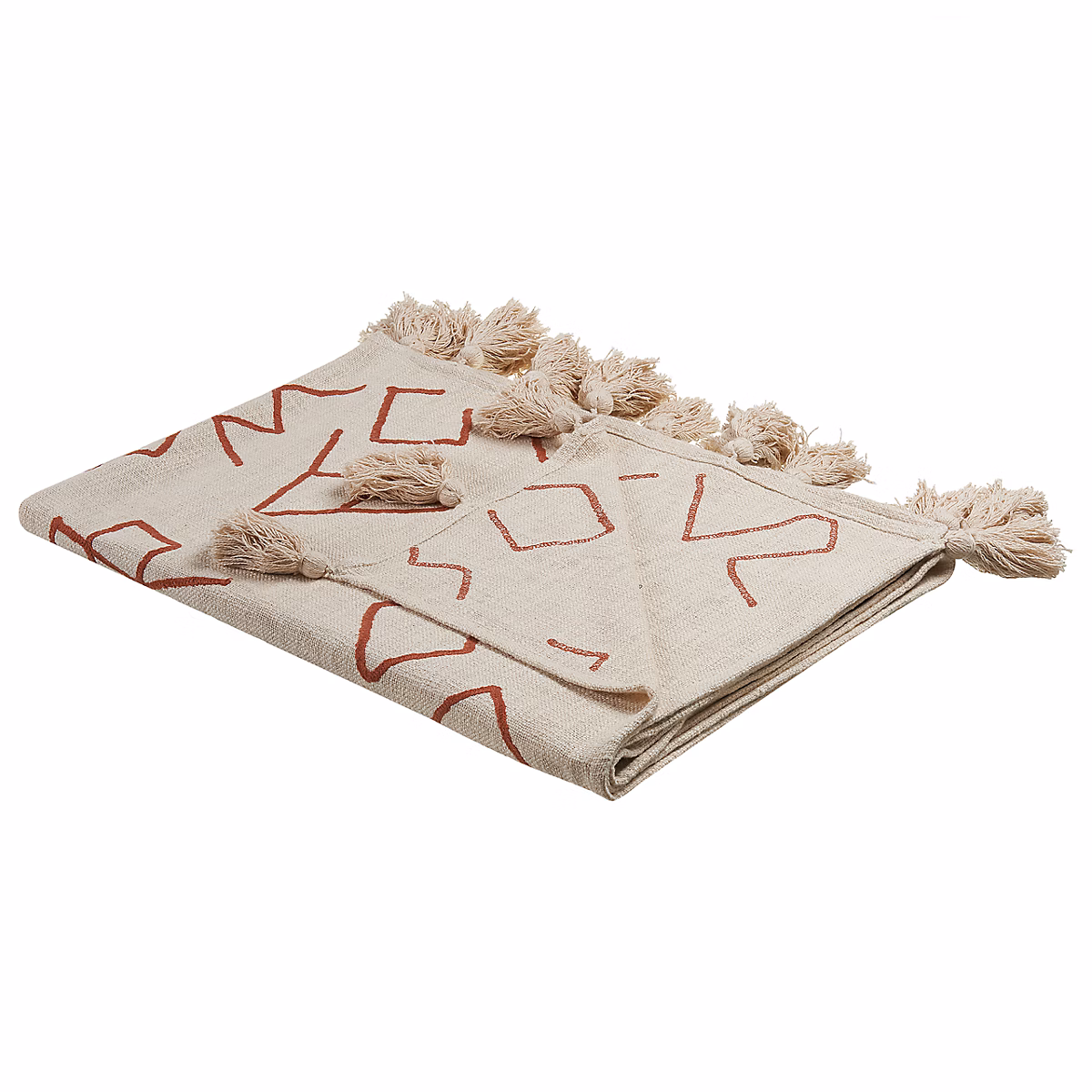 Couverture BHIWANI Coton 130 × 180 cm Beige