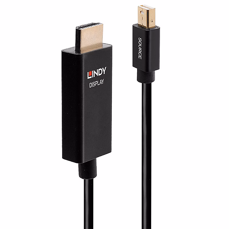 Câble Mini DP vers HDMI actif 1 mètre LINDY – Réf. DWTSHYVZC8634112082