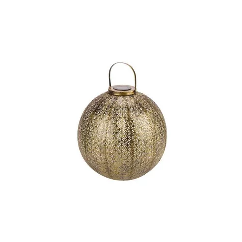 Lanterne solaire Giant Damasque or à LED blanc Ø 37 H 39 cm