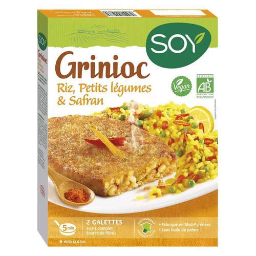 Grinioc de riz légumes et safran bio 200 g