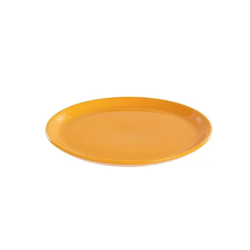 Assiette plate coloris orange en grès Itit - Ø 25 cm