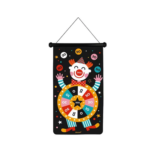 Jeu de fléchettes magnétiques thème cirque Janod