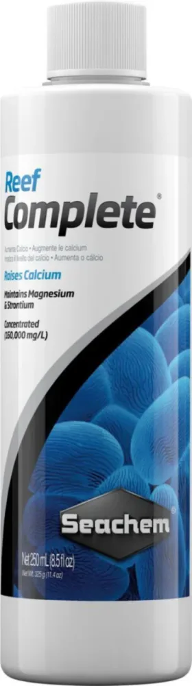 Supplément de calcium stable pour aquarium récifal Seachem Reef Complete - 250 ml
