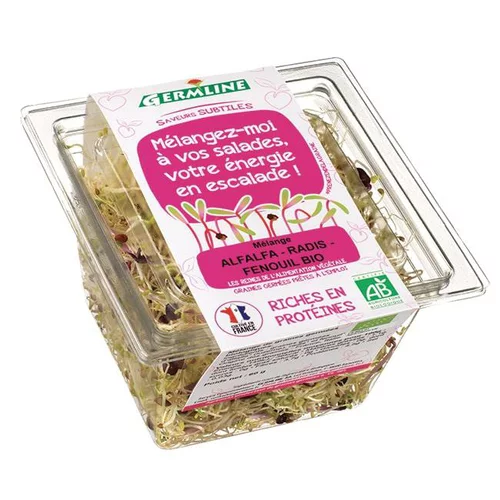 Alfalfa radis fenouil germés bio Germline - 60 g