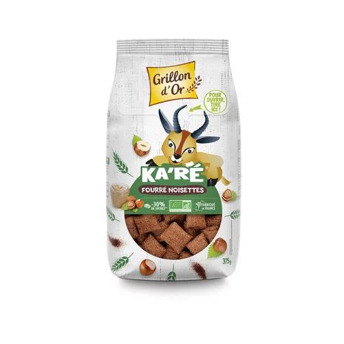 Karé fourré noisette bio en sachet de 375 g