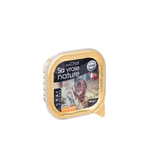 Terrine pour chat sénior à la volaille Sa vraie nature - 100 g