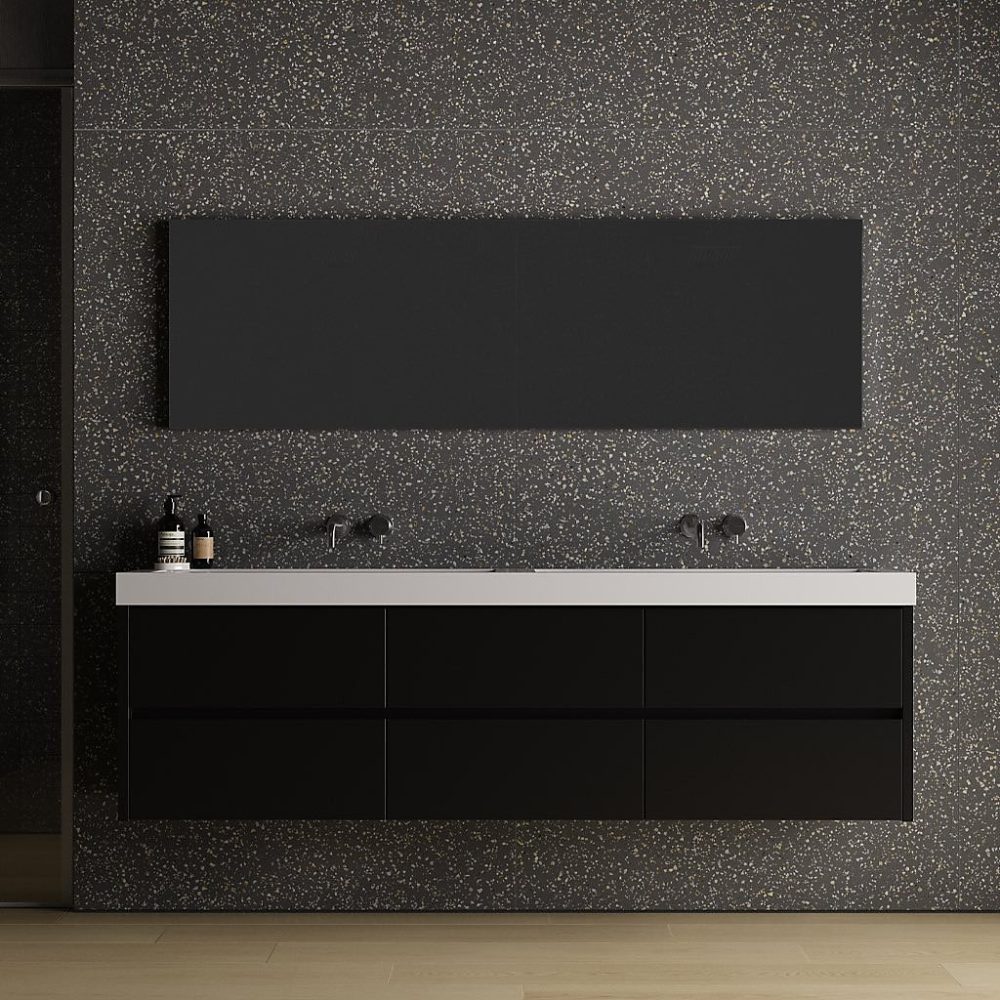 Carrelage Effet Terrazzo POLS 60x60 Graphite – Les Carreaux de Jean