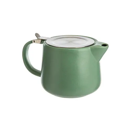 Théière avec filtre en grès vert amande Uno - 0,9 L