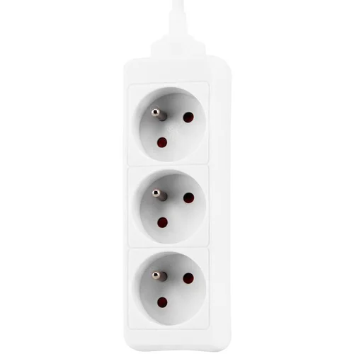 Bloc multiprise blanc 3 prises - 1 m