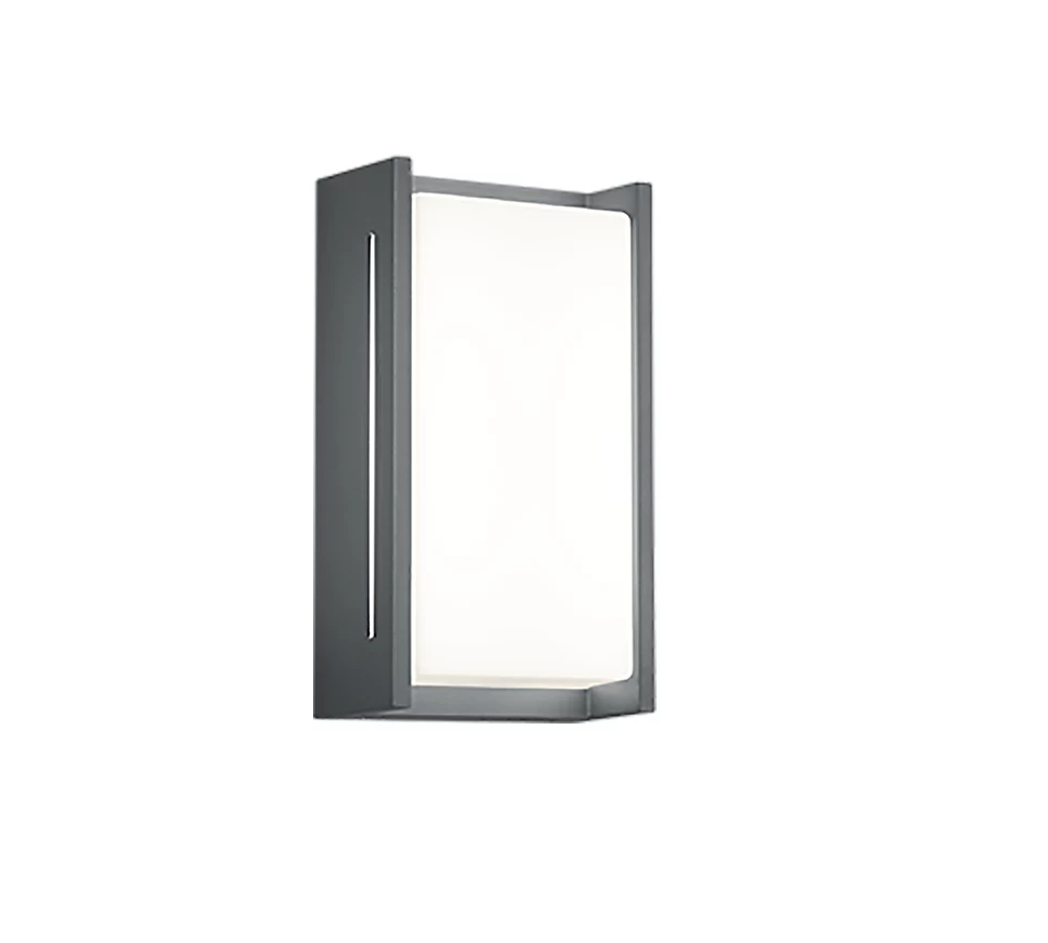Applique extérieure LED 2x4W 500lm 3000K anthracite IP54 | Trio – Indus