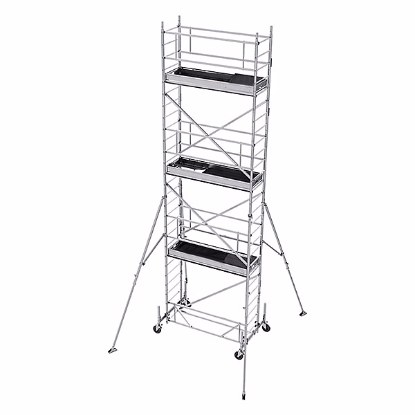 Echafaudage roulant alu – Hauteur de travail max 8.00m, EC616T