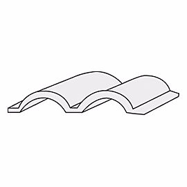Toiture, charpente et couverture – Génoise double 40 x 30 silvacane Monier