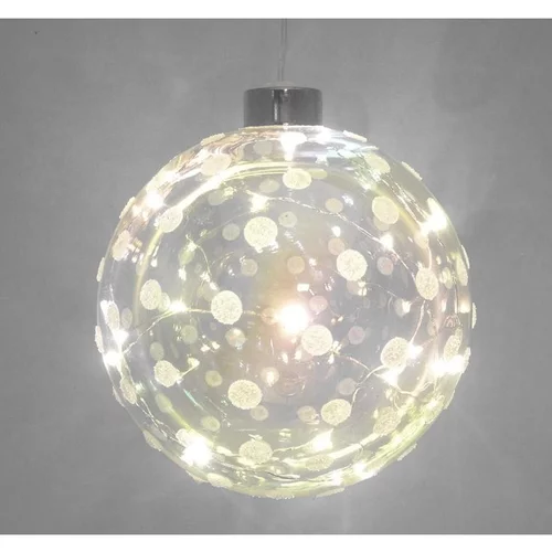 Boule lumineuse LED à lumière animée transparent à piles - Ø 12 cm