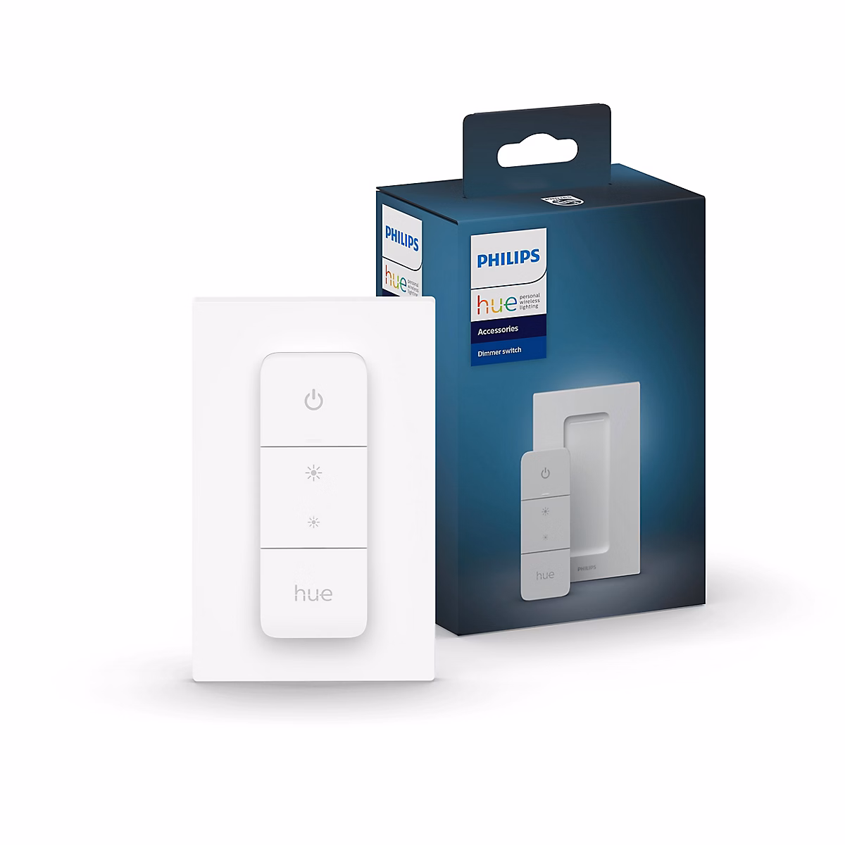 Interrupteur et prise – Interrupteur connecté sans fil avec variateur de lumière Philips Hue Dimmer Switch Blanc