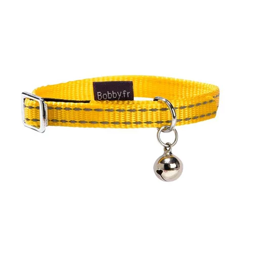 Collier chat Safe jaune 10 mm