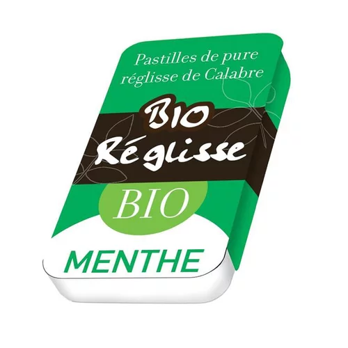 Pastilles réglisse à la menthe de Calabre Bio - 10 g