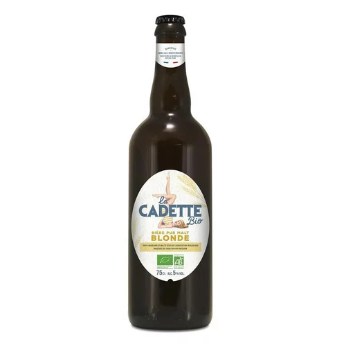 Bière blonde bio Cadette - 75 cl