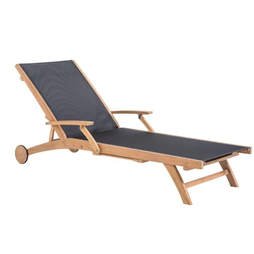 Bain de soleil teckoir Flore - 195 x 75 x 30 cm