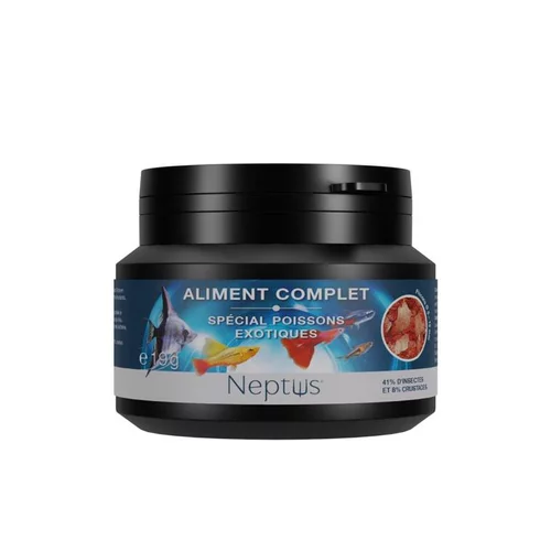 Aliment complet (flocons) pour poissons exotiques Neptus - 100 ml