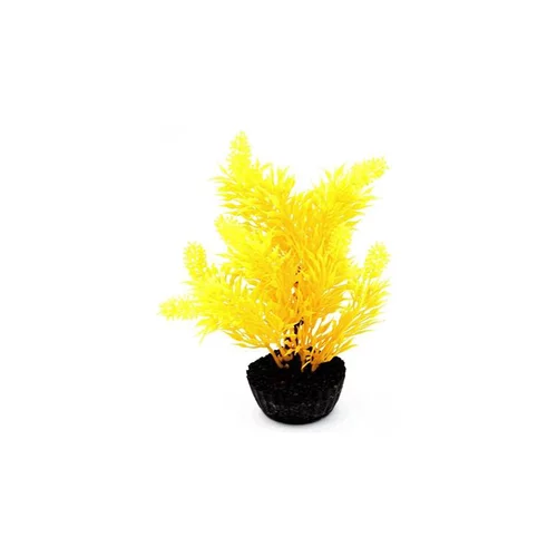 Arbre jaune en plastique petit modèle 18 cm