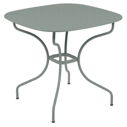 Table carronde Opera coloris gris en acier Fermob - Ø 82 x 74 cm