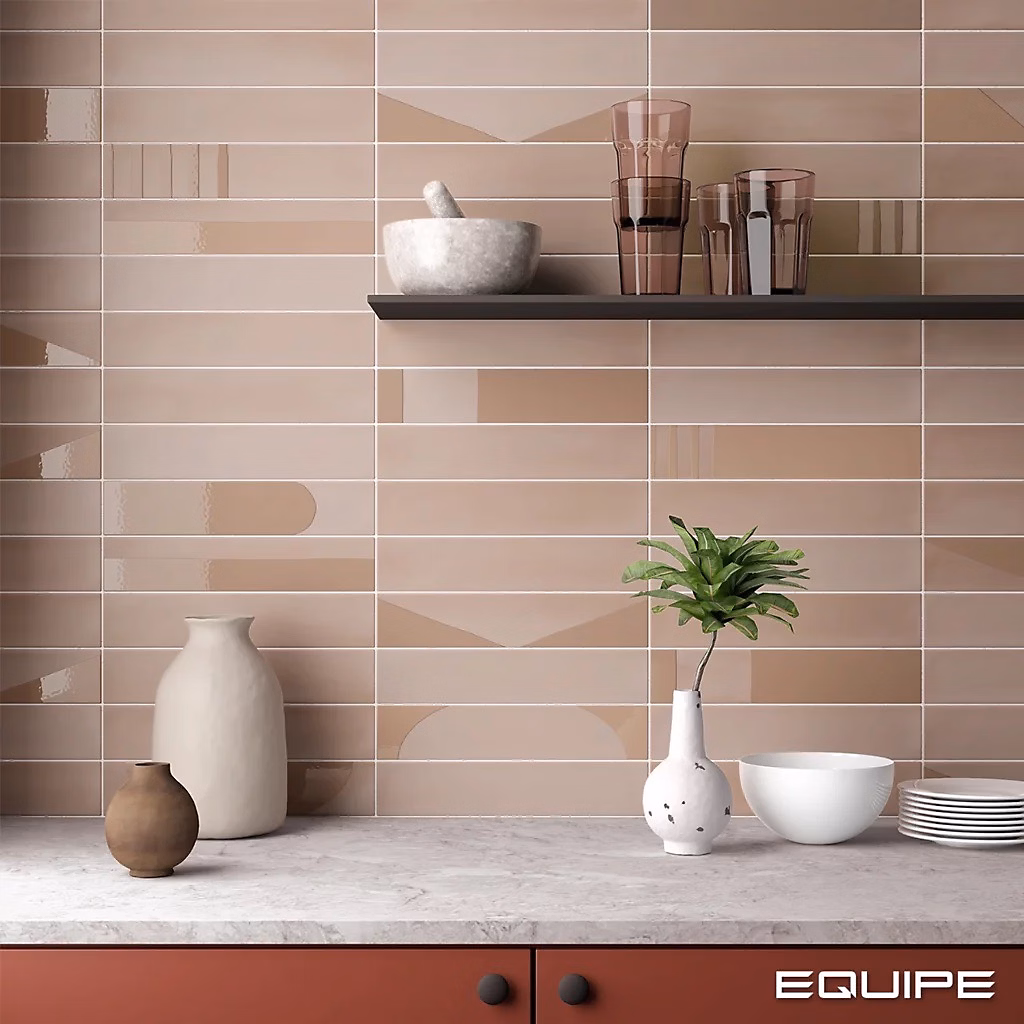 Carrelage Effet Zellige WADI Taupe 6 × 30cm