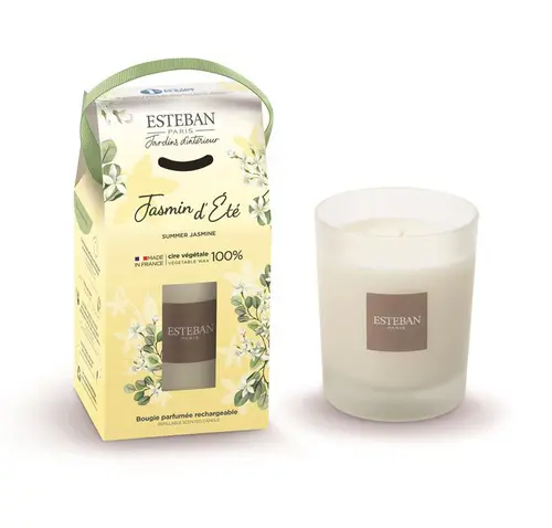 Bougie parfumée initiale Esteban senteur Jasmin d’été - 180 g