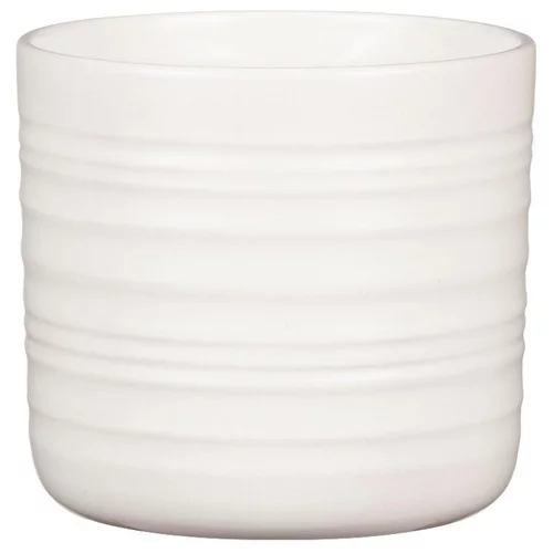 Cache-pot en céramique blanc Scheurich 850 Soft Wool - Ø 12 cm