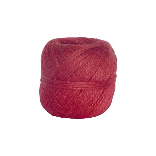 Pelote de ficelle naturelle Couleur Framboise - 100 gr / 75 m