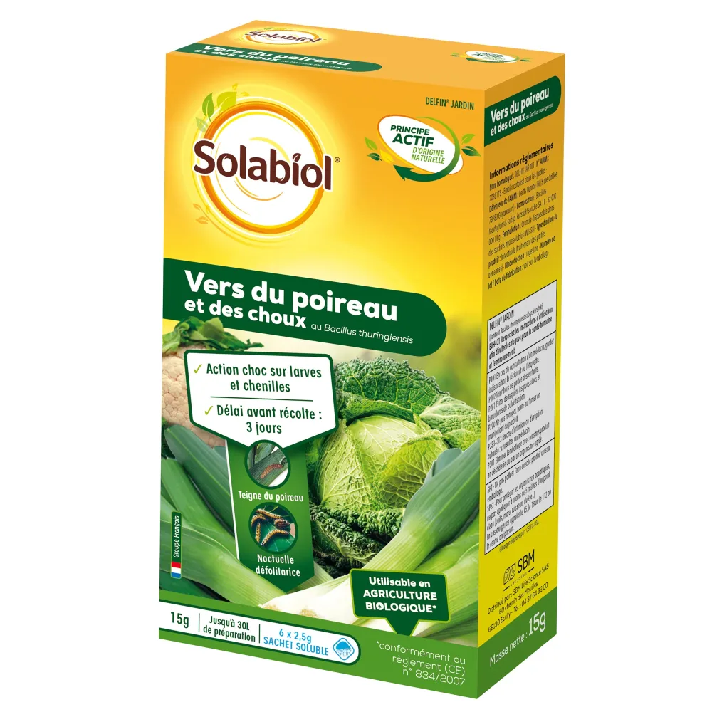 Insecticide Vers du poireau et des choux SOLABIOL