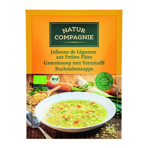 Julienne de légumes aux petites pâtes en sachet de 50 cl