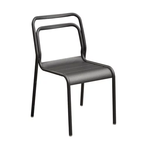 Chaise Oro grise en aluminium 51 x 58 x 82 cm