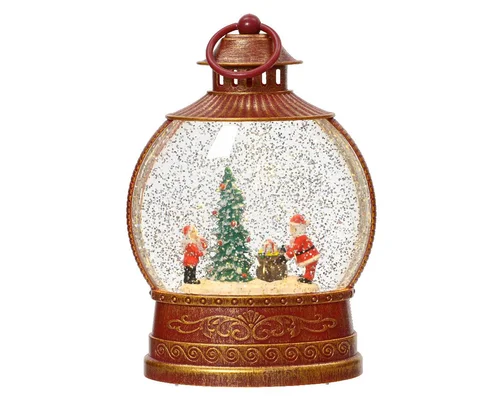Boule de Noël animée intérieur micro LED - 8 x 25,5 cm