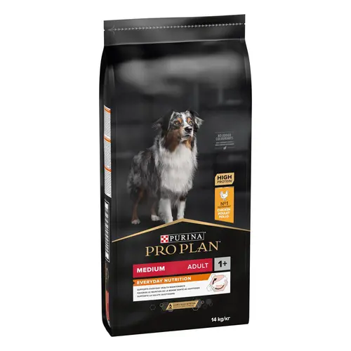Croquette pour chien adulte de taille moyenne au poulet Pro Plan - 14 kg