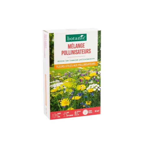 Mélange fleuri pour pollinisateurs botanic® - graines à semer (10 m²)
