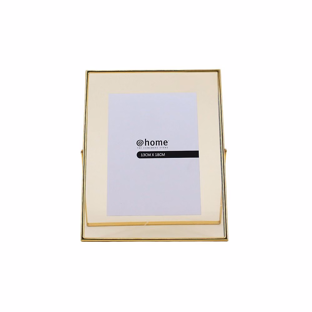 Cadre photo doré sur pied 20 × 25cm