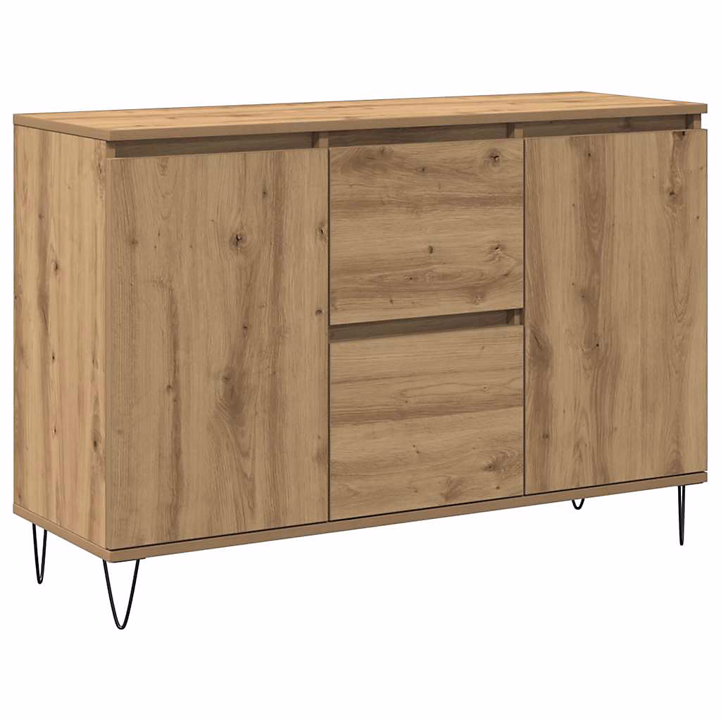 Buffet chêne artisanal 101 – 5 × 35 × 70 cm bois d'ingénierie vidaXL