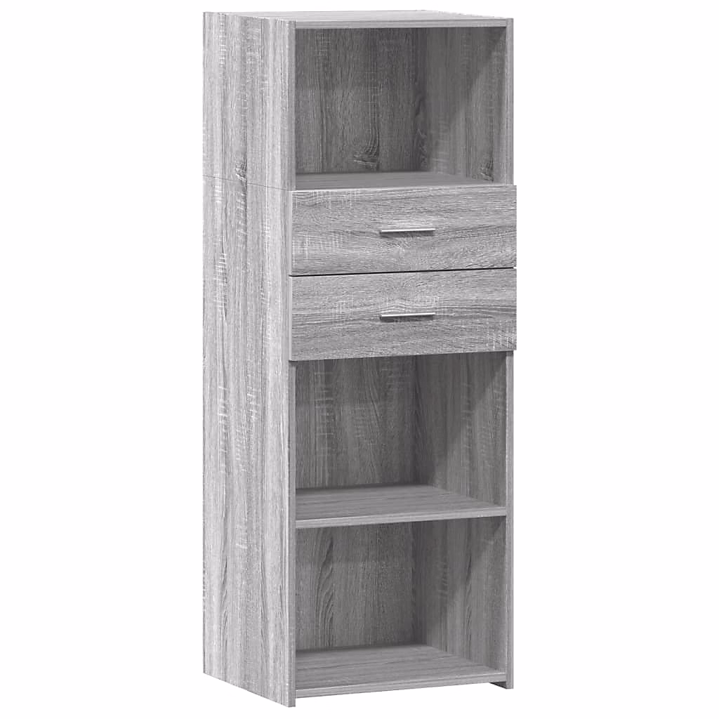 Buffet haut sonoma gris 45 × 42 – 5 × 124 cm bois d'ingénierie vidaXL
