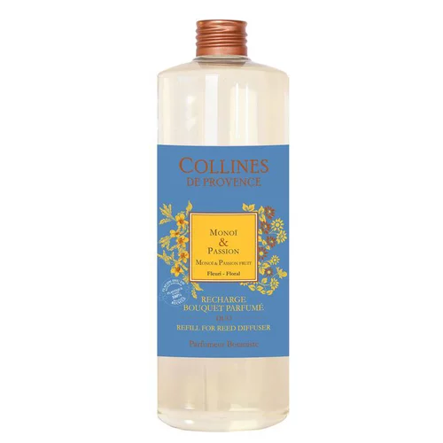 Recharge bouquet parfumé senteur monoï passion Collines de Provence - 500 ml