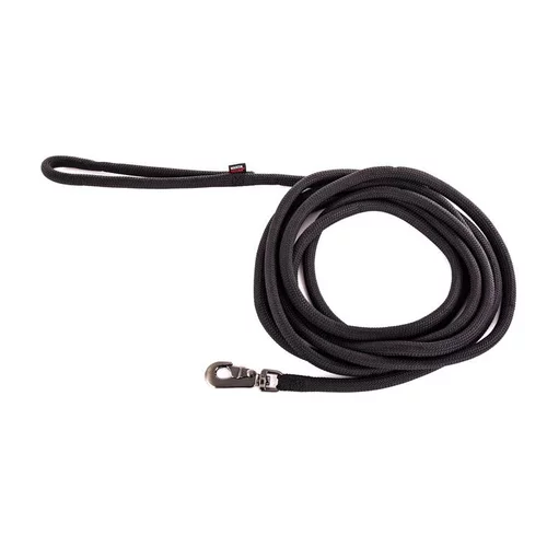 Longe ronde pour chien coloris noir 1,3 cm x 5 m