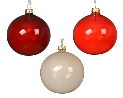 Boule en verre translucide - Ø 8 cm